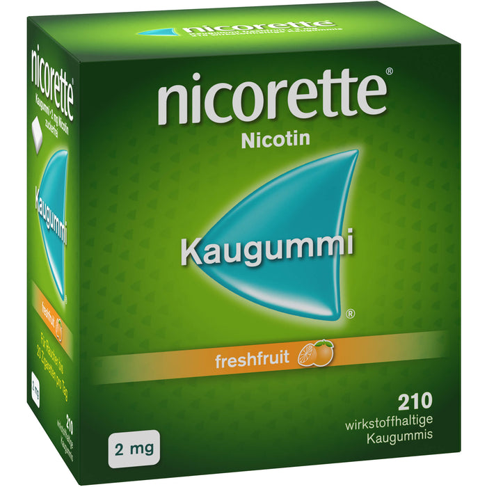 Nicorette Kaugummi 2 mg freshfruit, 210 St KGU