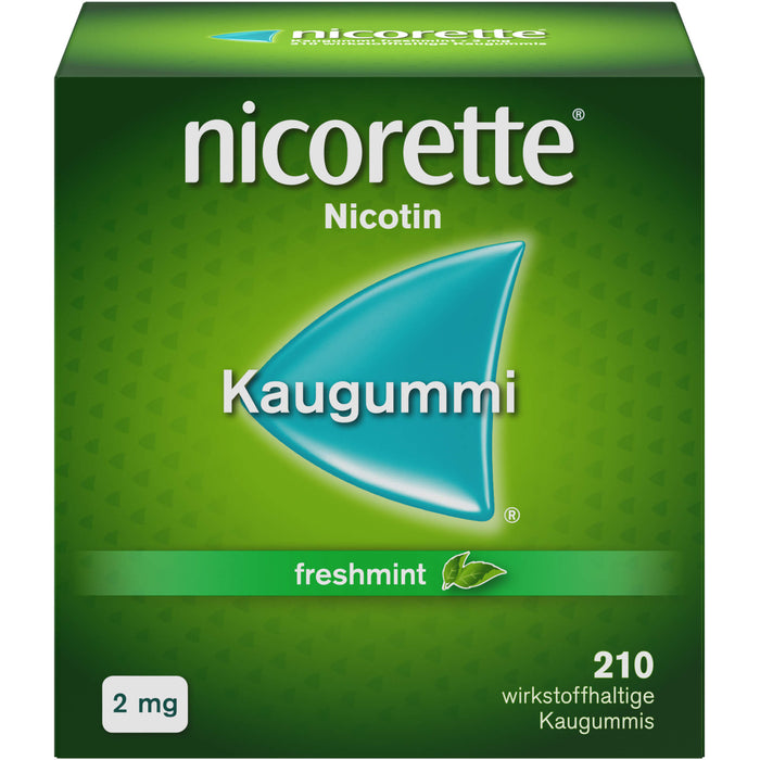 Nicorette Kaugummi 2 mg freshmint, 210 St KGU