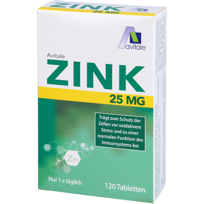 Zink 25 mg, 120 St TAB