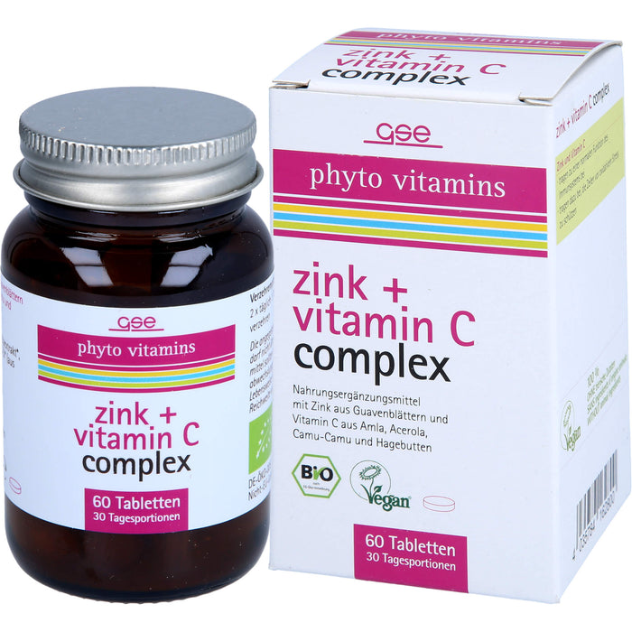 GSE Zink + Vitamin C Complex (Bio) Phyto Vitamins, 60 St TAB