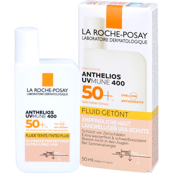 ROCHE-POSAY Anthelios Invisible Fluid Getönt UVMun, 50 ml FLU