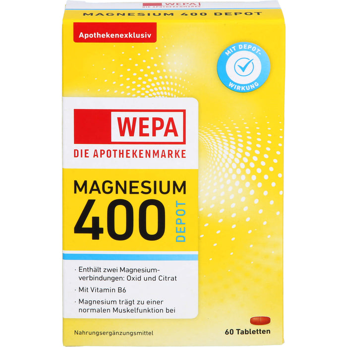 WEPA Magnesium 400 DEPOT + B6, 60 St TAB