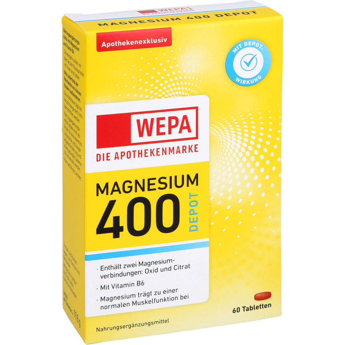 WEPA Magnesium 400 DEPOT + B6, 60 St TAB