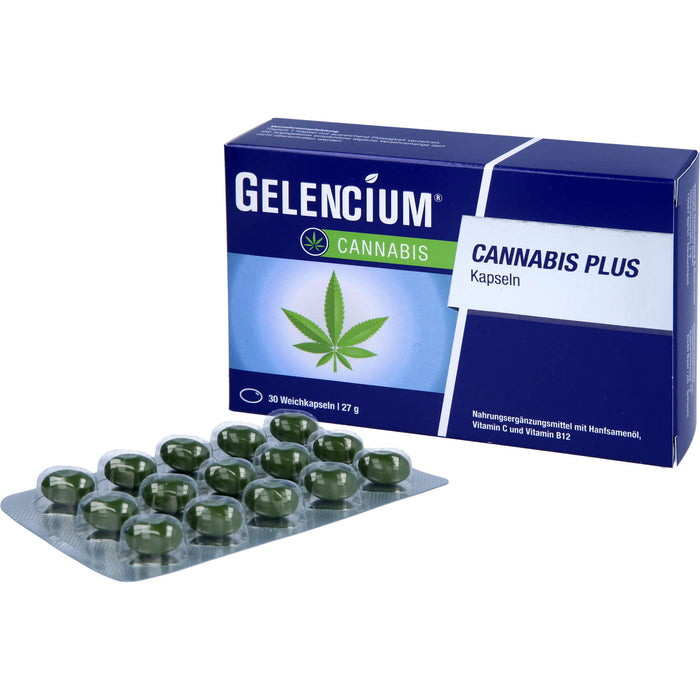 Gelencium Cannabis plus Kapseln zur Entspannung, 30 pcs. Capsules