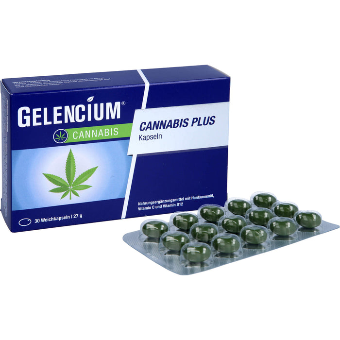 Gelencium Cannabis plus Kapseln zur Entspannung, 30 pcs. Capsules