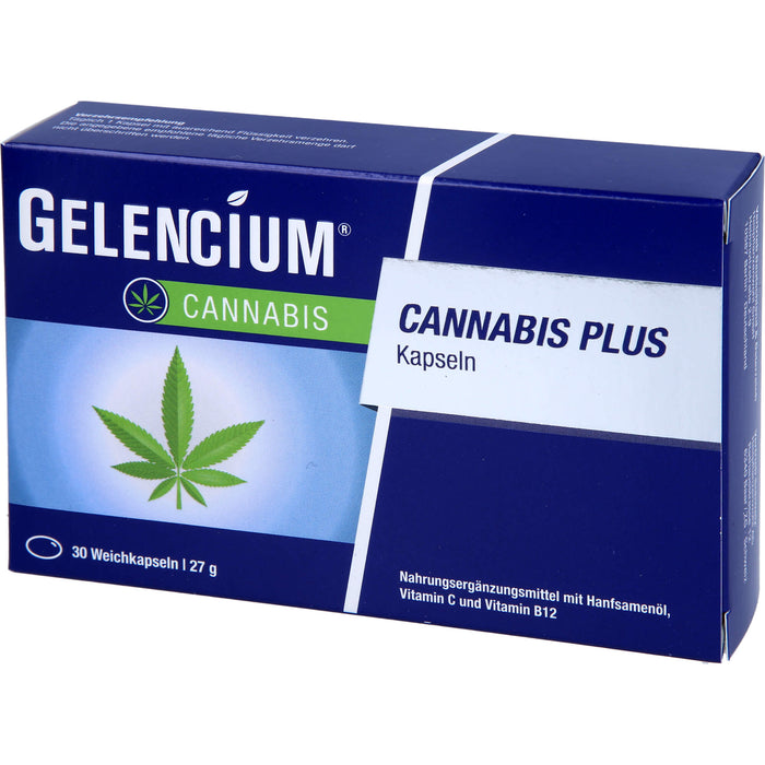 Gelencium Cannabis plus Kapseln zur Entspannung, 30 pcs. Capsules