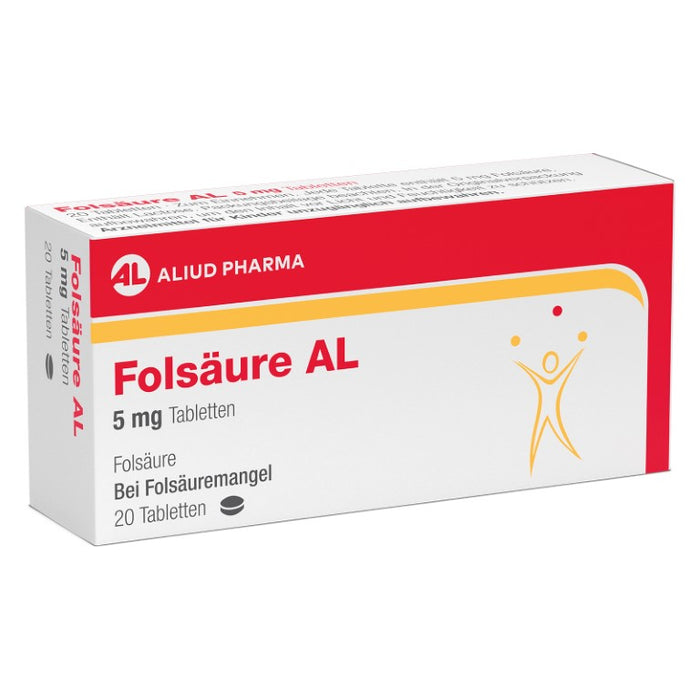 Folsäure AL 5 mg, 20 St. Tabletten