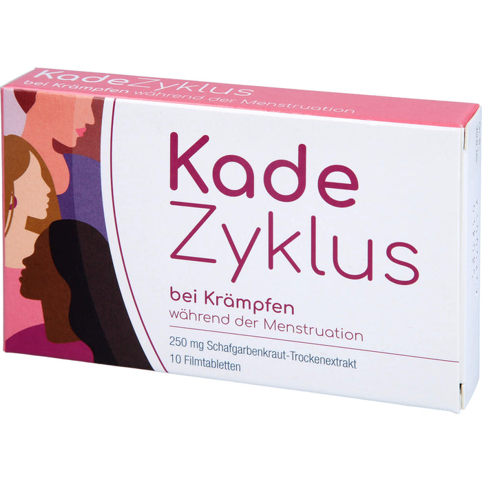 Kade Zyklus Filmtabletten bei Krämpfen während der Menstruation, 10 pcs. Tablets