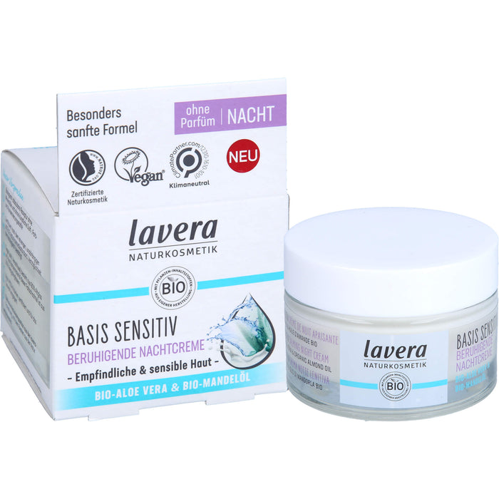 LAVERA BASIS SENSITIV BERUHIGENDE NACHTCREME, 50 ml XNC