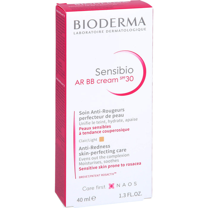 BIODERMA Sensibio AR BB Cream LSF 30 getönt bei empfindlicher, zu Rötungen neigender Haut, 40 ml Crème