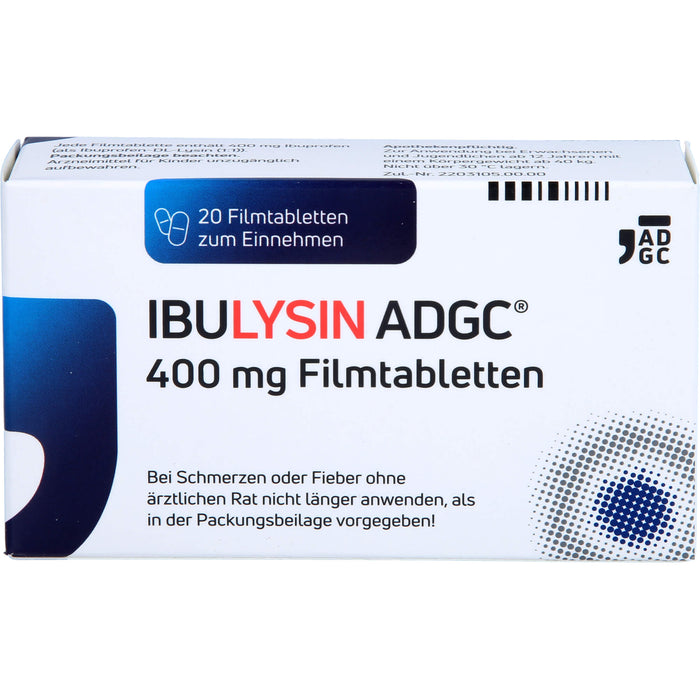 Ibulysin Adgc 400mg Fta, 20 St FTA