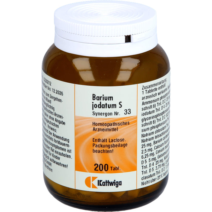 Synergon Komplex 33 Barium jodatum S Tbl., 200 St TAB