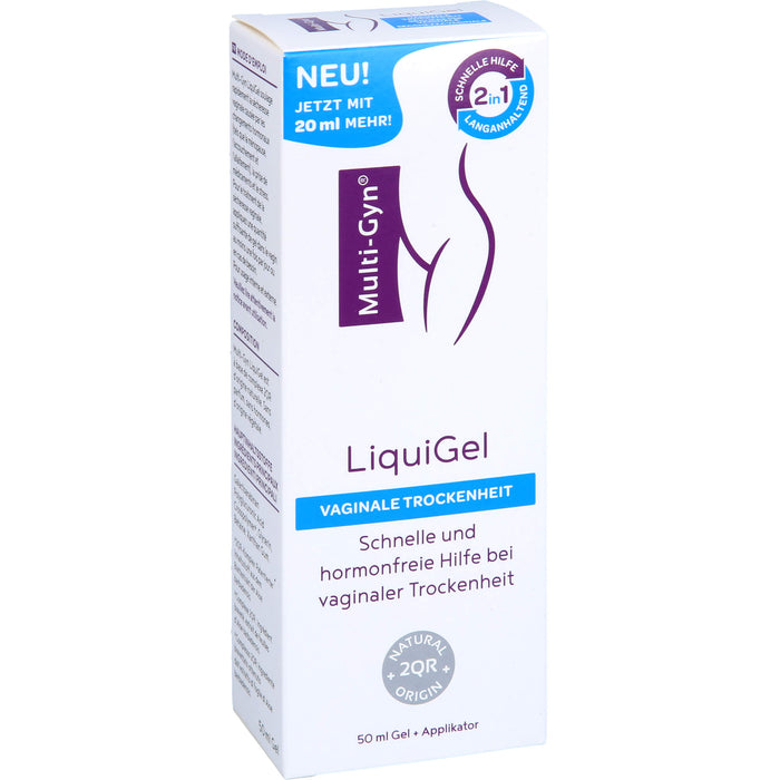 Multi-Gyn LiquiGel zur sofortigen Linderung bei vaginaler Trockenheit, Schmerzen, Juckreiz oder Reizungen, 50 ml Gel