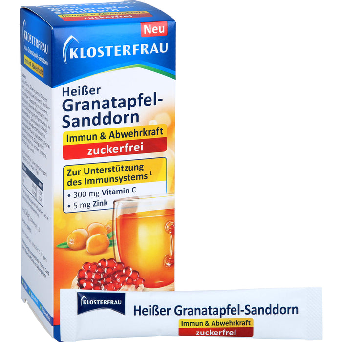 Klosterfrau Heißer Granatapfel Sanddorn zuckerfrei, 10X5 g GRA