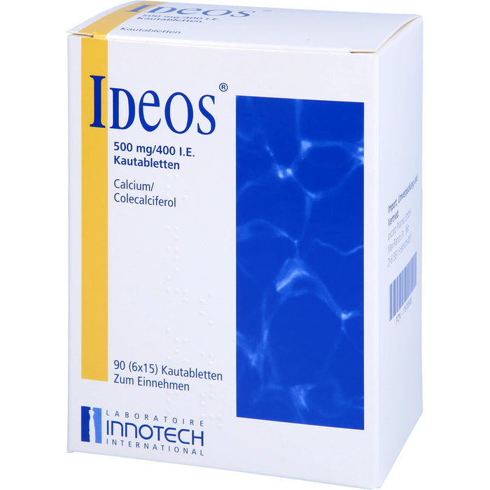 Ideos 500 mg / 400 I.E. axicorp Kautabletten, 90 St KTA