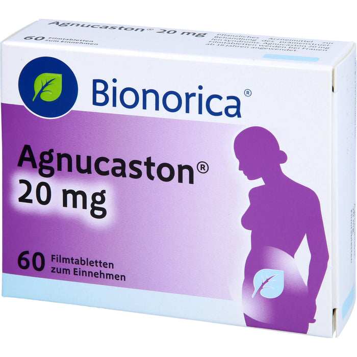 Agnucaston 20 mg Filmtabletten bei Regelbeschwerden, 60 pc Tablettes