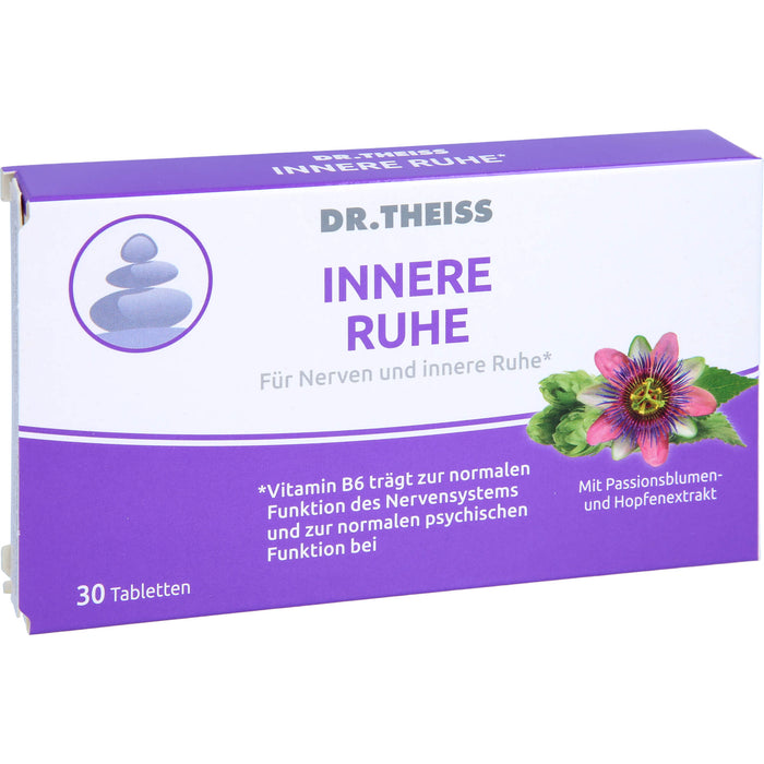 DR.THEISS Innere Ruhe Tabletten trägt zur normalen Funktion des Nervensystems bei, 30 pcs. Tablets