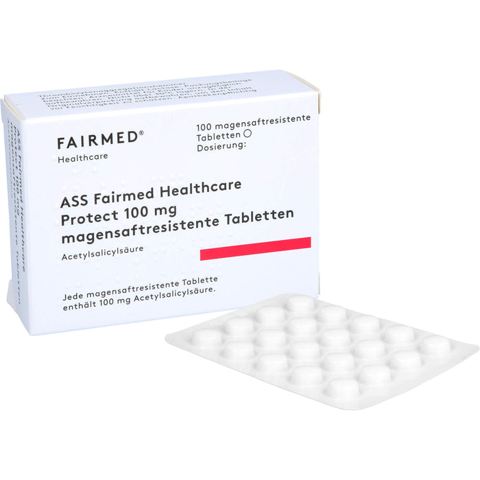 ASS Fairmed Healthcare Protect 100 mg magensaftresistente Tabletten, 100 St TMR