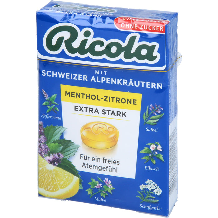 Ricola o.Z. Box Menthol-Zitrone Extra Stark, 50 g BON