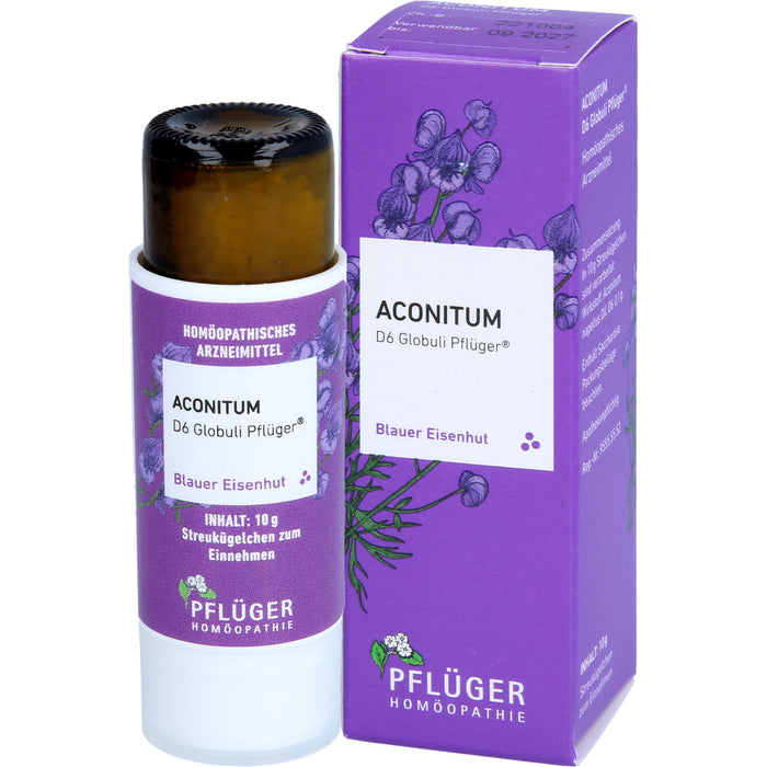 Aconitum D6 Globuli Pflüger Dosierspender, 10 g GLO