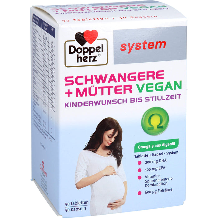 Doppelherz Schwangere + Mütter Vegan system, 60 St KPG