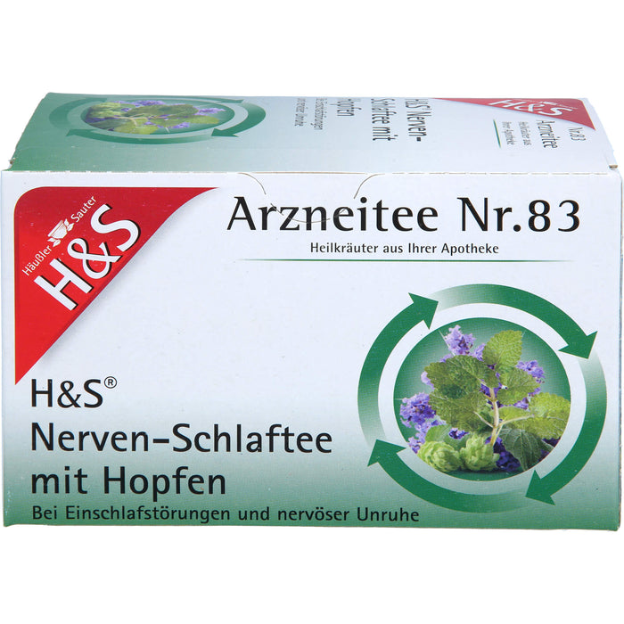 H&S Nerven- und Schlaftee mit Hopfen, 20X1.5 g FBE