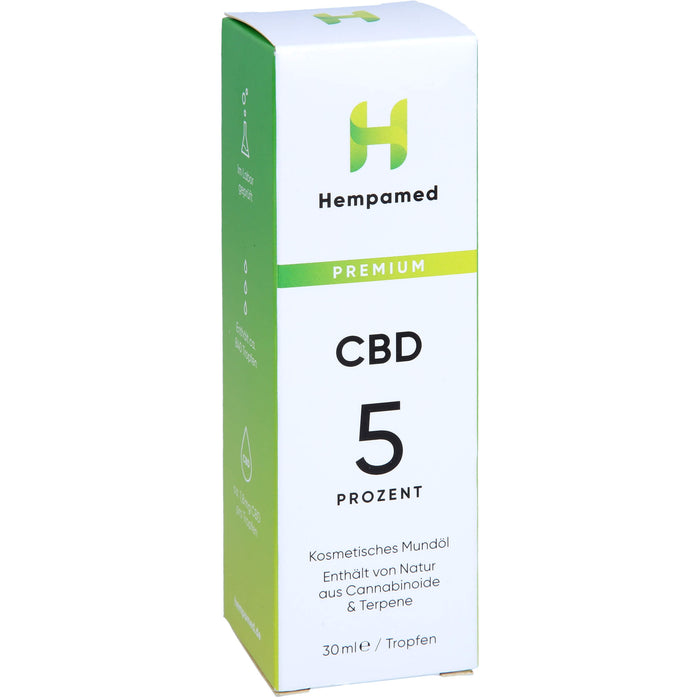 Hempamed CBD Premium Mundöl 5%, 30 ml TRO