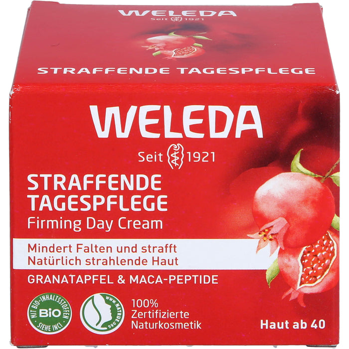 WELEDA straffende Tagespflege Granatapfel & Maca-Peptide mindert Falten & strafft, 40 ml Creme