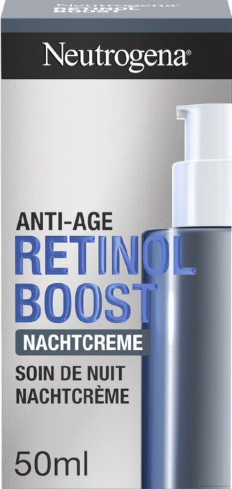 Neutrogena Anti-Age Retinol Boost Nachtcreme bekämpft Hautalterung, 50 ml Cream