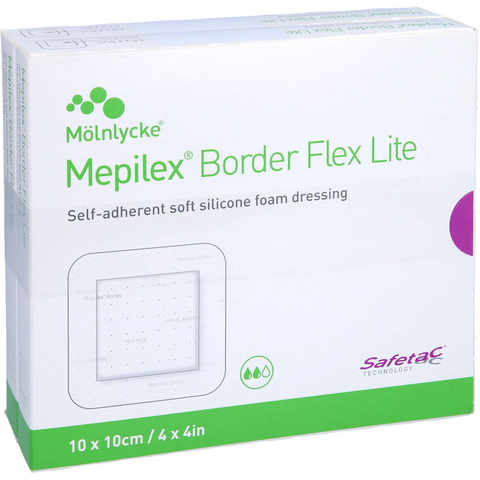 MEPILEX BORDER FLEX LITE SCHAUMVERBAND 10X10 CM, 10 St VER