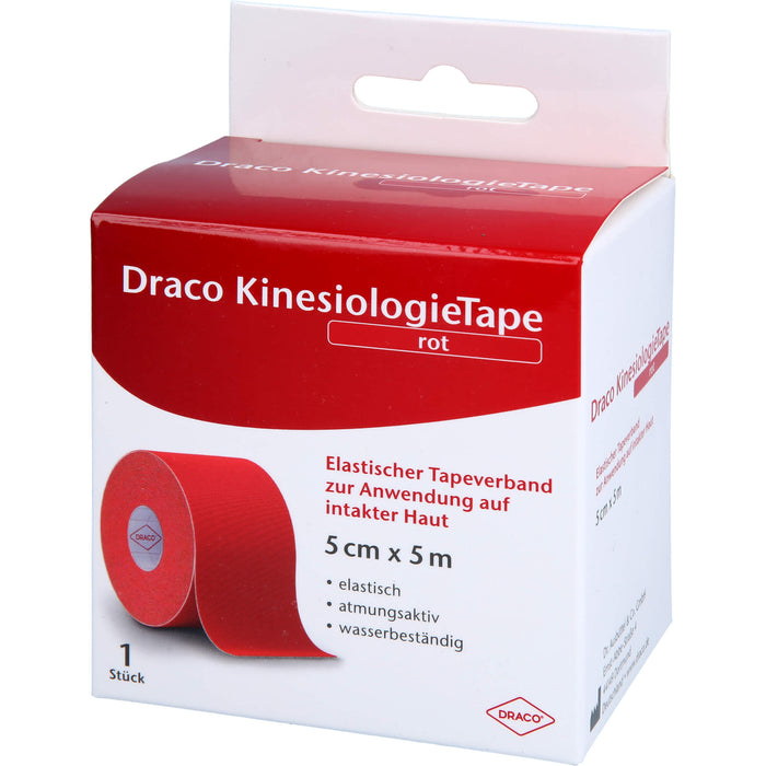 Draco KinesiologieTape rot 5 cm x 5 m, 1 St VER