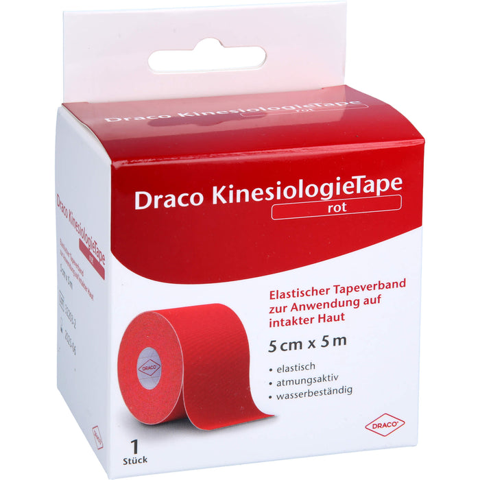 Draco KinesiologieTape rot 5 cm x 5 m, 1 St VER