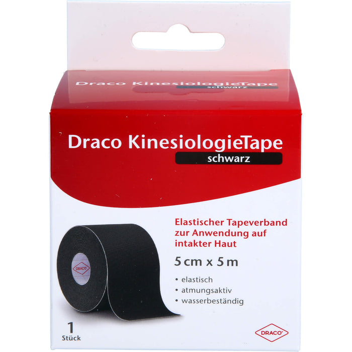 Draco KinesiologieTape schwarz 5 cm x 5 m, 1 St VER