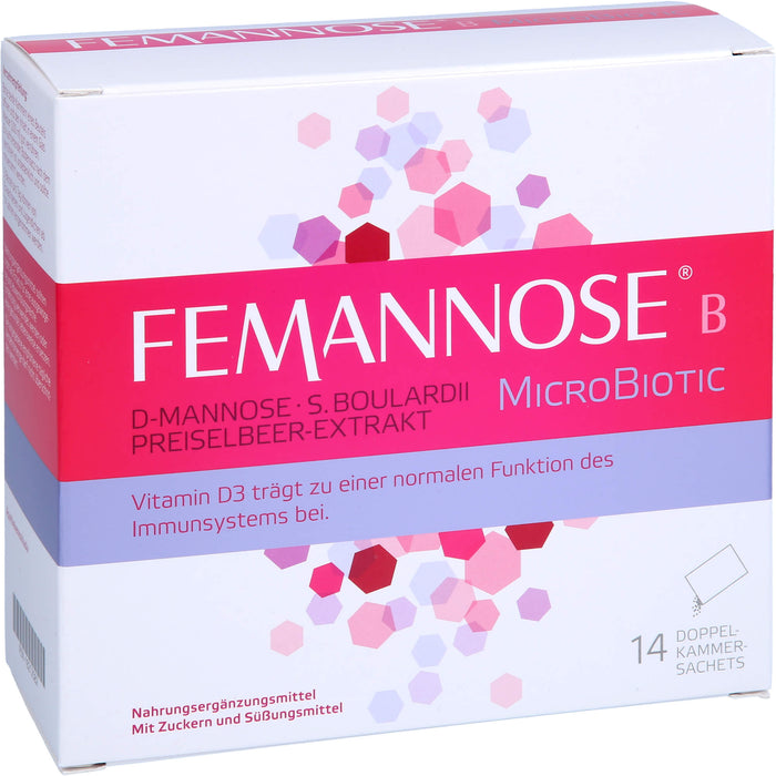 FEMANNOSE B MicroBiotic Pulver trägt zu einer normalen Funktion des Immunsystems bei, 14 pc Sachets