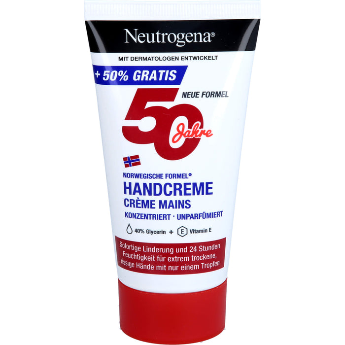 Neutrogena Norwegische Formel konzentrierte unparfümierte Handcreme, 75 ml Crème