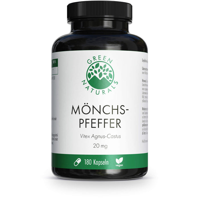 GREEN NATURALS Mönchspfeffer 20 mg hochdosiert, 180 St KAP