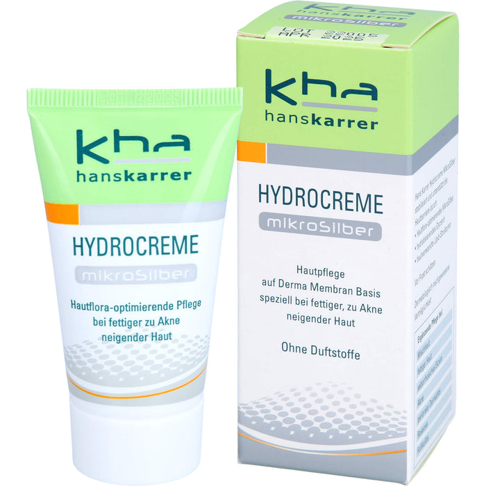 Hans Karrer Hydrocreme Mikrosilber bei normaler bis fettiger Haut, 30 ml Crème