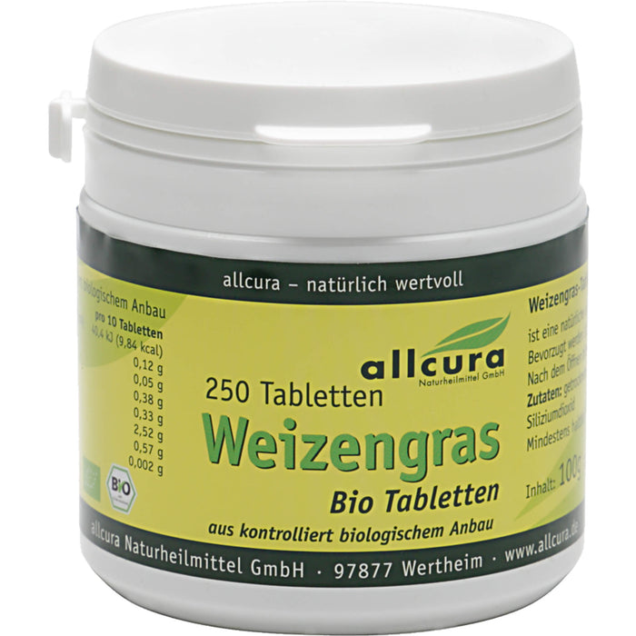 allcura Weizengras Bio Tabletten, 250 St. Tabletten