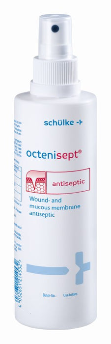 octenisept mit Sprühpumpe - wässriges Wund- und Schleimhautantiseptikum mit guter Verträglichkeit, schmerzfreier Anwendung und schneller Wirkung, 250 ml Lösung