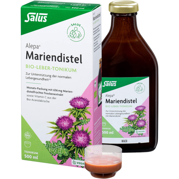 Salus Alepa Mariendistel Bio-Leber-Tonikum, 500 ml Solution