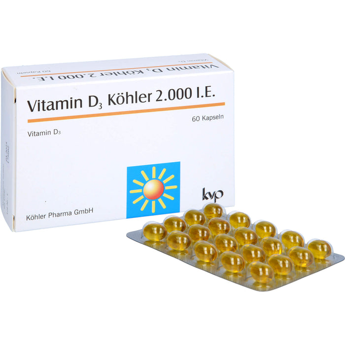 Vitamin D3 Köhler 2000 IE, 60 pcs. Capsules