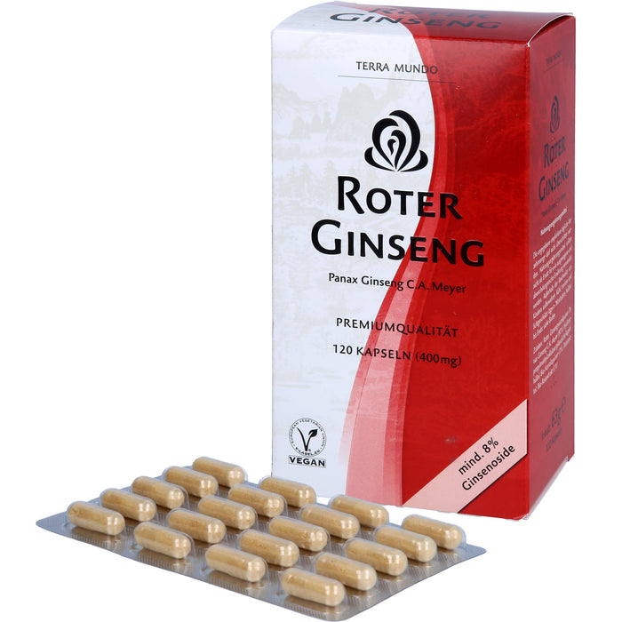 Roter Ginseng 400mg 8% von Terra Mundo, 120 St KAP