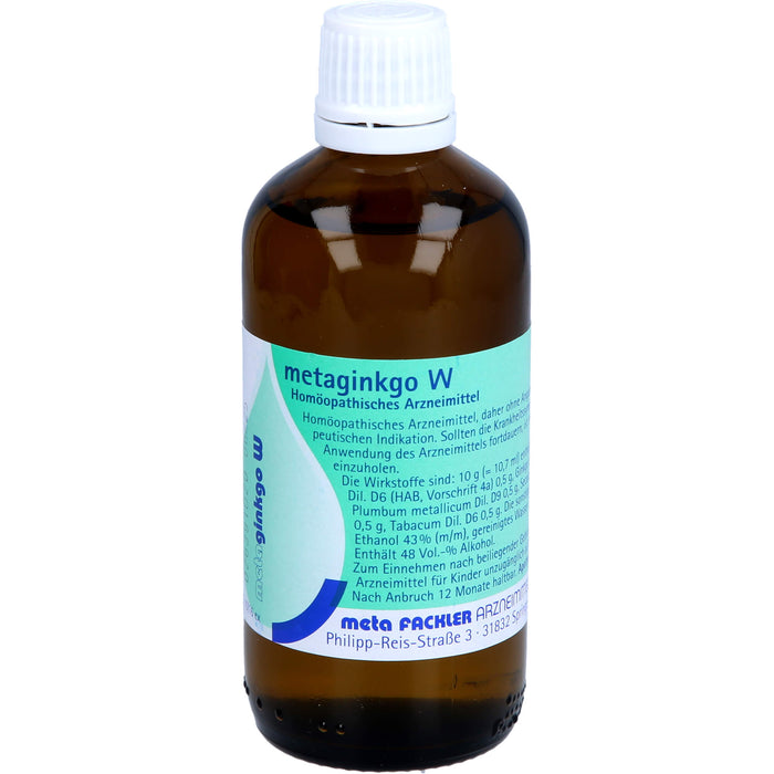 metaginkgo W, 100 ml MIS