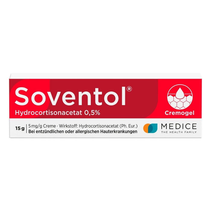 Soventol Hydrocortacetat 0,5 % Creme, 15 g Creme