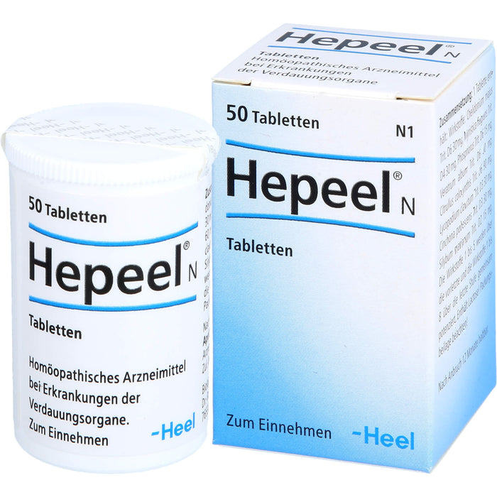 Hepeel N Tabletten bei Erkrankungen der Verdauungsorgane, 50 pc Tablettes