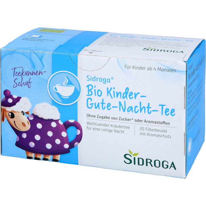 Sidroga Bio Kinder Gute-Nacht-Tee, 20 pc Sac filtrant