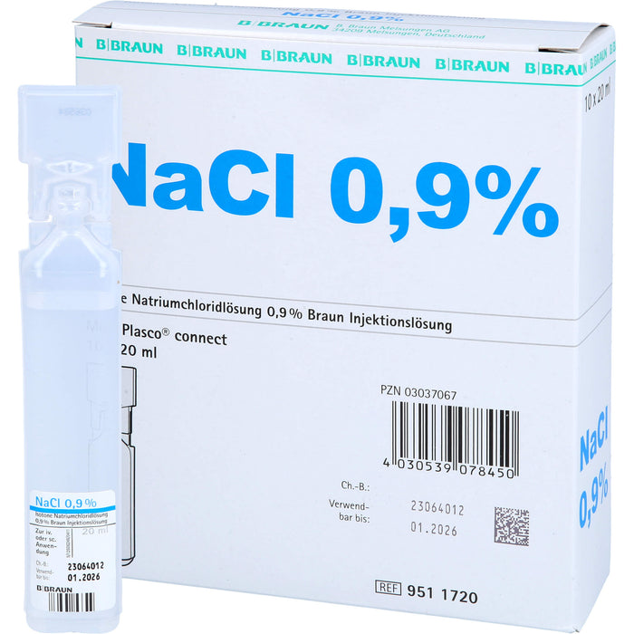 Kochsalzlösung 0,9% Braun Miniplasco connect 20ml, 200 ml Solution