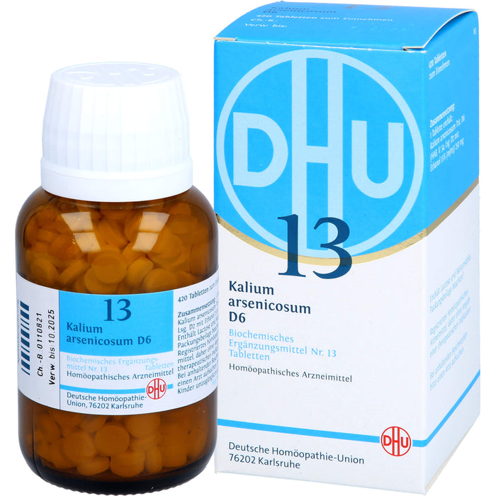 DHU Schüßler-Salz Nr. 13 Kalium arsenicosum D6 Tabletten, 420 St. Tabletten