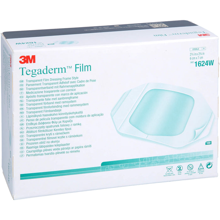 TEGADERM 3M FILM 6X7CM 1624W CPC, 100 St PFL