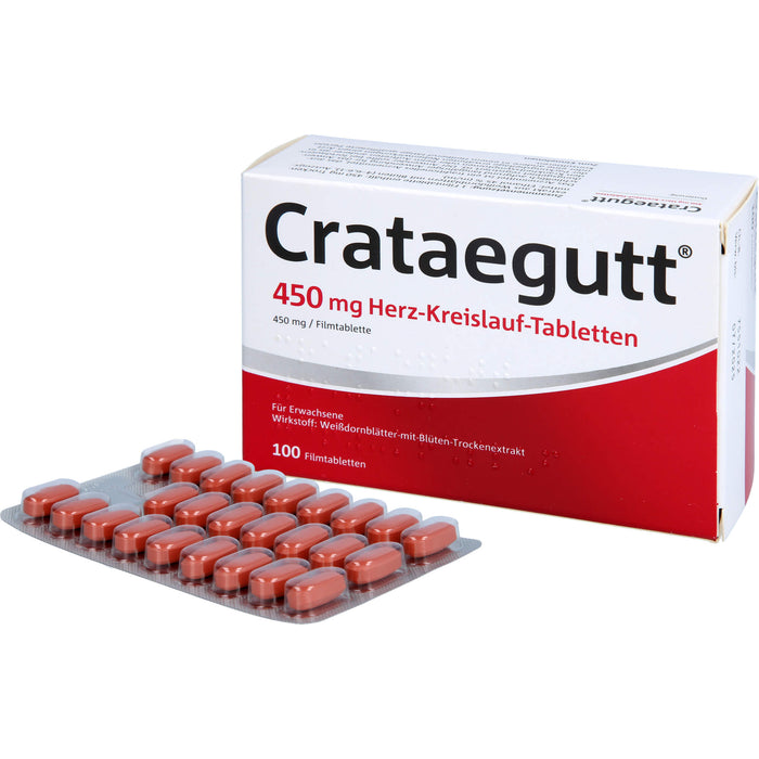 Crataegutt 450 mg Herz-Kreislauf-Tabletten, 100 pc Tablettes